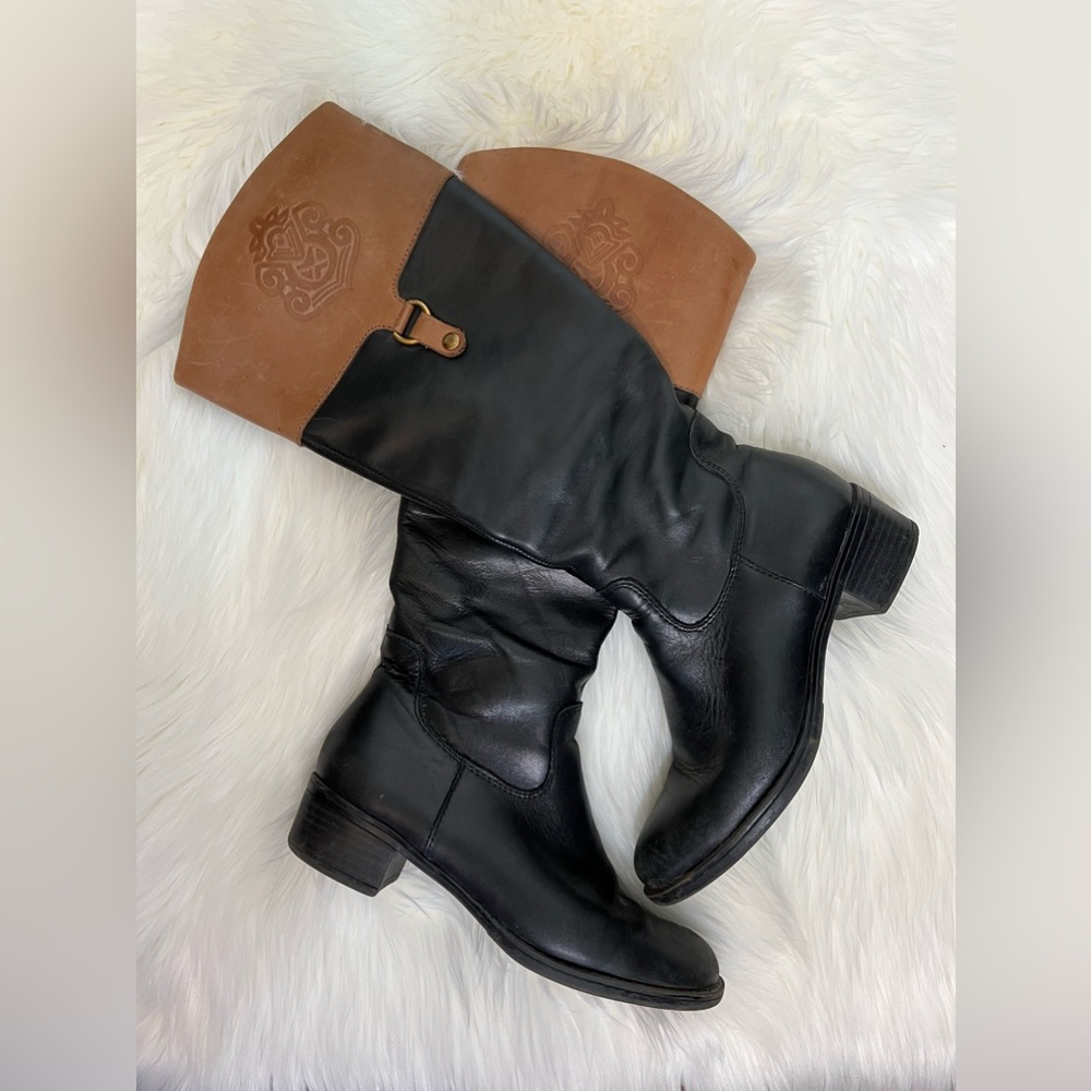 Franco Sarto riding boots Leather Comfort Zip Up Good condition Size US 5.5 M